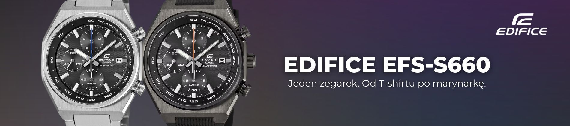 CASIO EDIFICE EFS-S660 - od T-shirtu po marynarkę. Nowość na jesień
