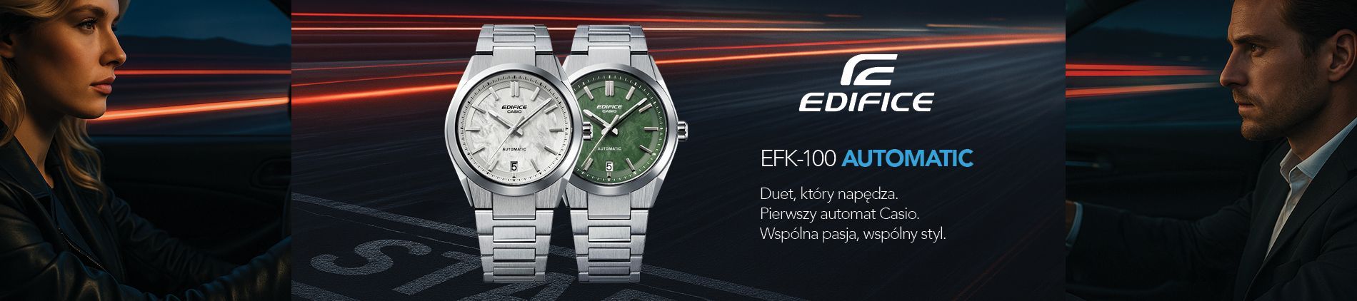 Jeden rytm. Dwa charaktery. CASIO Edifice EFK-100 dla Niej i dla Niego