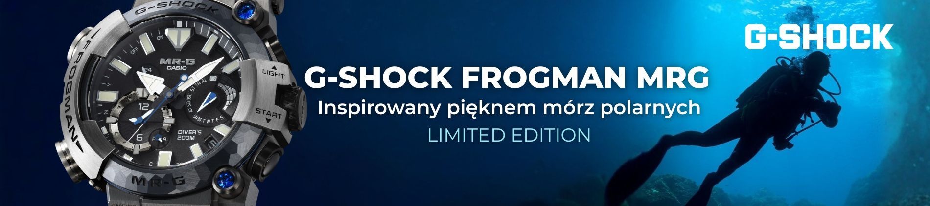 G-SHOCK MR-G FROGMAN MRG-BF1000EB-1ADR - limitowany zegarek nurkowy premium z okazji 30-lecia FROGMAN