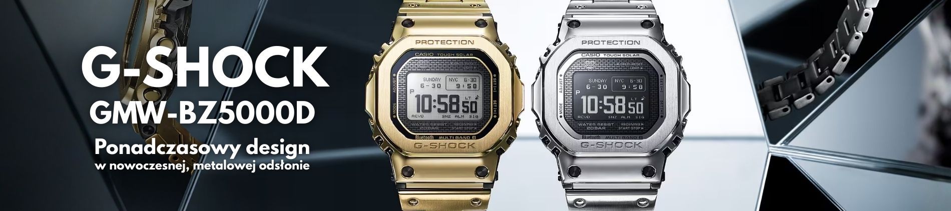 G-SHOCK GMW-BZ5000 FULL METAL – kultowa seria 5000 w nowej technologicznej odsłonie