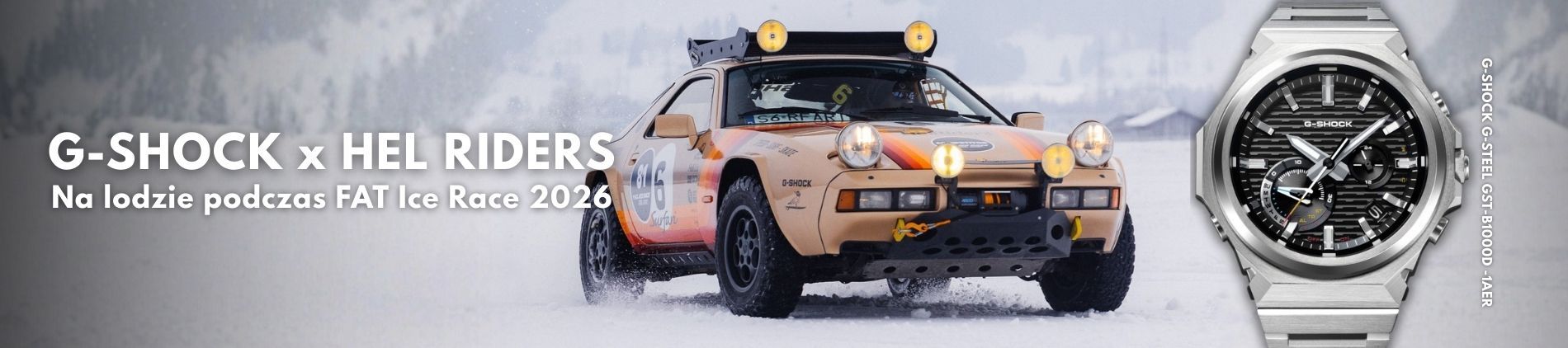 G-SHOCK x HEL RIDERS na FAT Ice Race 2026