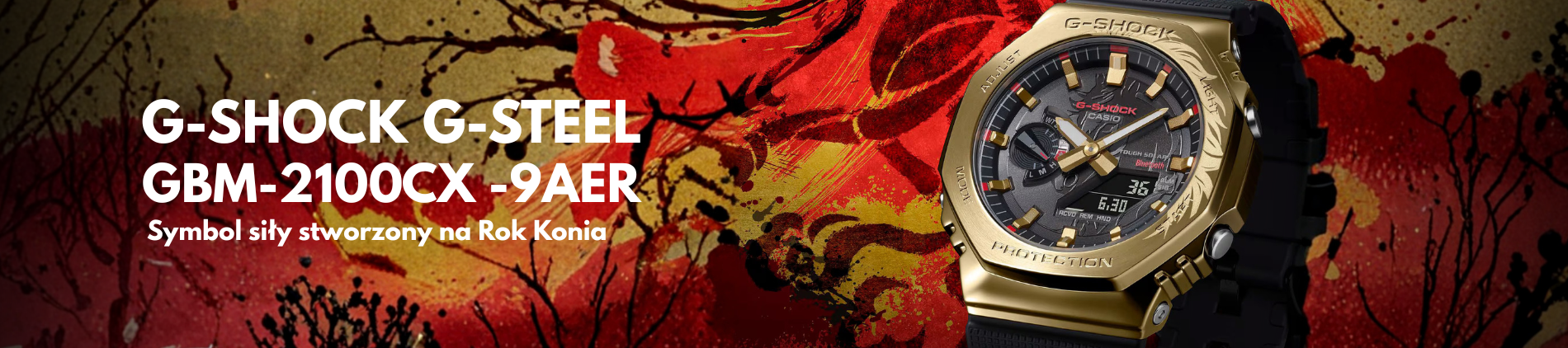 G-SHOCK G-STEEL GBM-2100CX-9AER – siła, piękno i energia na Rok Konia 2026