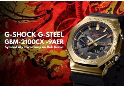 G-SHOCK G-STEEL GBM-2100CX-9AER – siła, piękno i energia na Rok Konia 2026