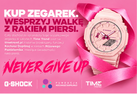 Różowy Październik z G-SHOCK - profilaktyka i siła NEVER GIVE UP