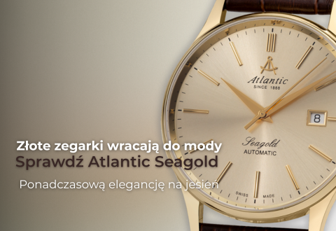 Złote zegarki wracają do mody. Atlantic Seagold w jesiennym wydaniu