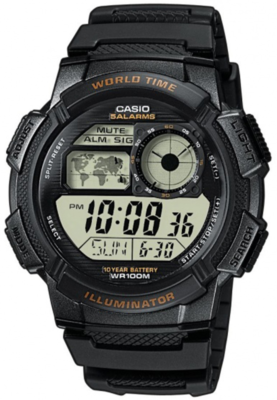casio ae 1000w orange