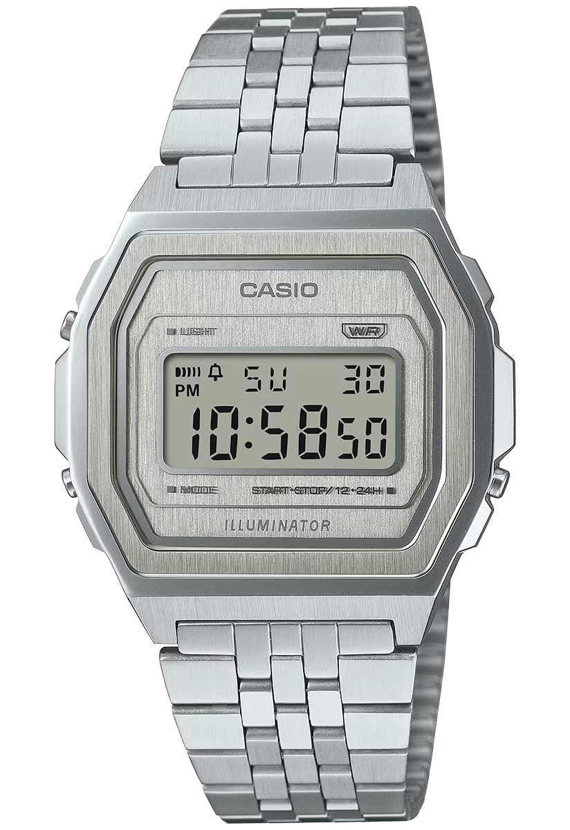 時計 CASIO A1000 Casio A1000A-7EF – stylowy zegarek stalowy dla każdego