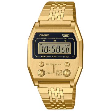 Złoty zegarek Casio Vintage A1100G-5EF inspirowany modelem z lat 70 - timetrend.pl
