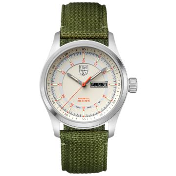 zegarek męski Luminox Atacama Field Automatic 1900 Series na pasku o zielonym kolorze