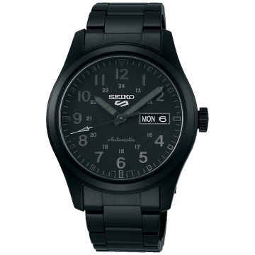 Odkryj czarny zegarek męski Seiko 5 Sports SI SRPJ09K1