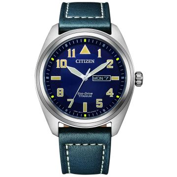 Sportowy męski zegarek z niebieską tarczą Citizen Eco-Drive BM8560-45LE