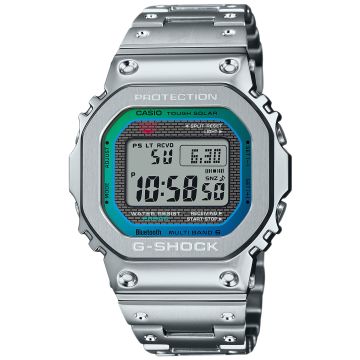 srebrny zegarek na bransolecie G-Shock Premium G-Steel Bluetooth GMW-B5000PC-1ER