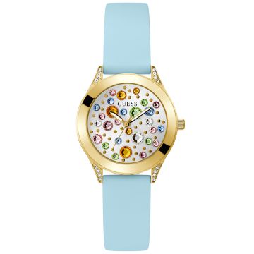 GUESS Ladies Blue Gold Tone GW0678L1 OUTLET