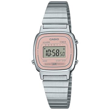 Damski zegarek Casio VIntage LA670WEA-4A2EF z różową tarczą