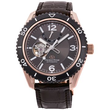 Zegarek męski na brązowym skórzanym pasku Orient Star Sports RE-AT0103Y00B