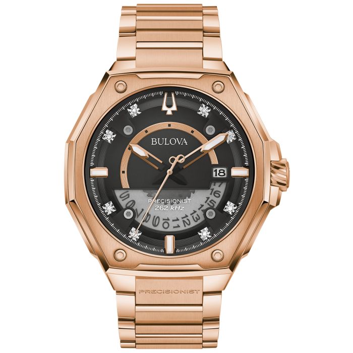 Odkryj Zegarek męski Bulova Series 97D129 z bansoletą w kolorze rose gold