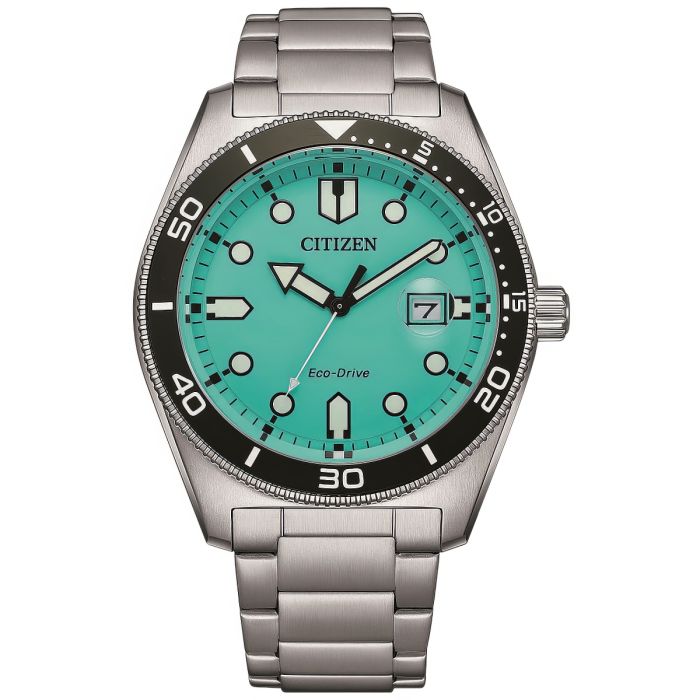 Sportowy męski zegarek z niebieską tarczą Citizen Eco-Drive AW1760-81W