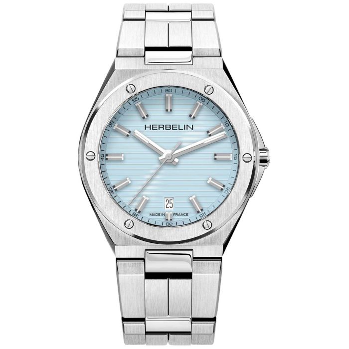 Zegarek męski z błękitną tarczą Herbelin Monte Cap Camarat 12245B25 Zegarek męski z błękitną tarczą Herbelin Monte Cap Camarat 12245B25