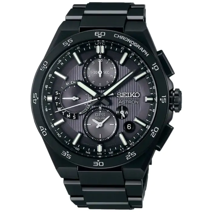 SEIKO ASTRON クロノグラフ ブラック Zegarek męski SEIKO SI SSH155J1 - timetrend.pl