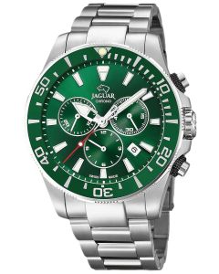 Zegarek męski z zieloną tarczą Jaguar J861/4
