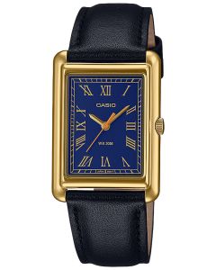 Zegarek damski Casio LTP-B165GL-2BVEF z prostokątną niebieską tarczą