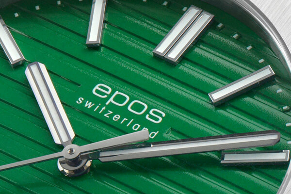 Zegarek męski z zieloną tarczą Epos Sportive 3506.132.20.13.30
