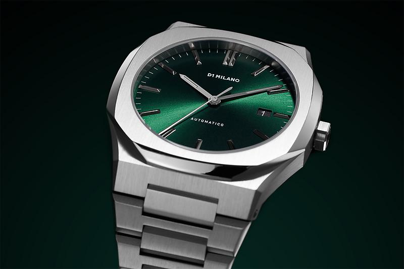 Zegarek męski z zieloną  tarczą D1 MILANO ATBJ12