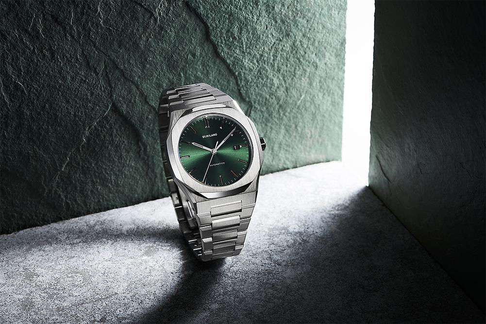 Zegarek męski z zieloną  tarczą D1 MILANO ATBJ12