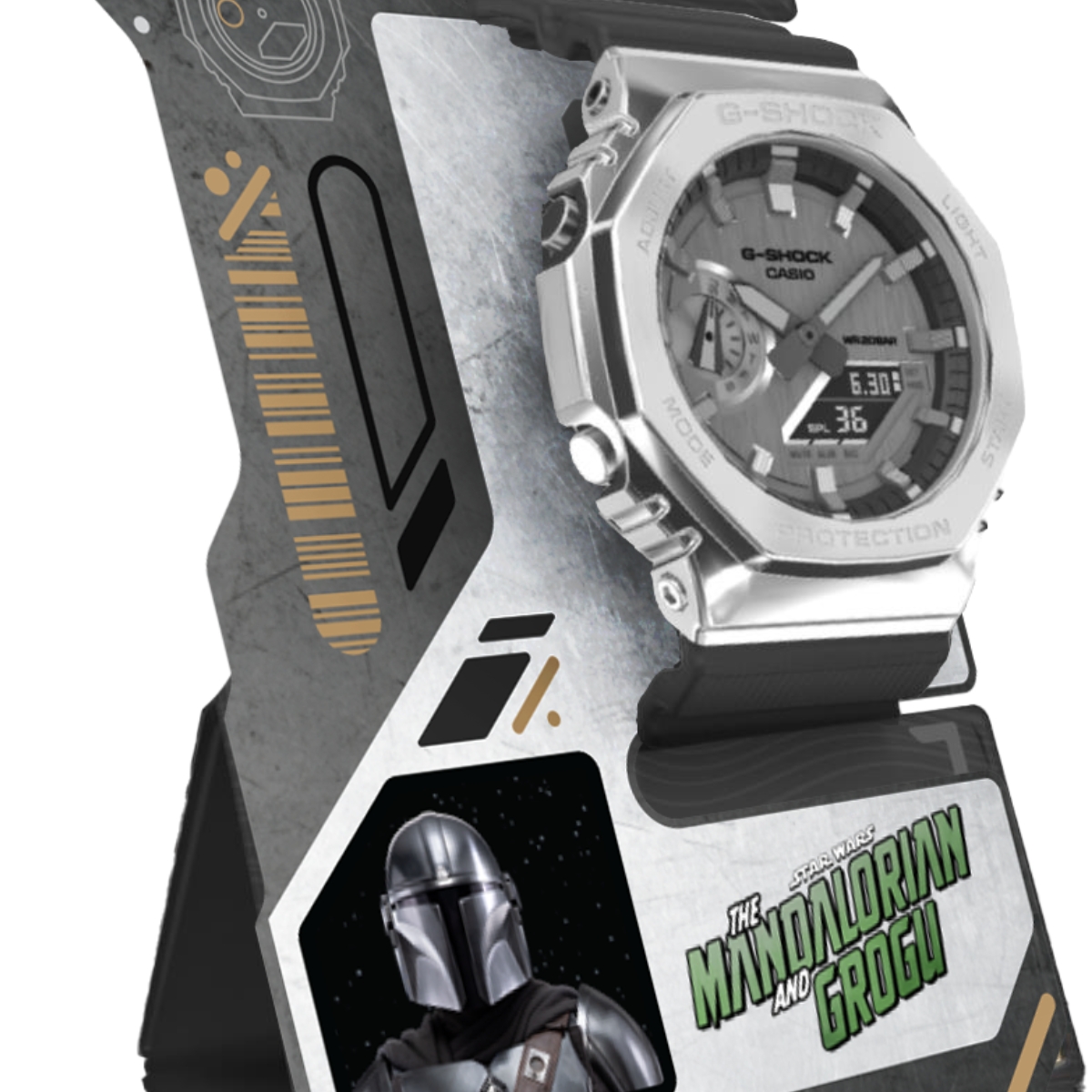 G-SHOCK Mandalorian na stojaku Bounty Hunter ID Card Watch Stand