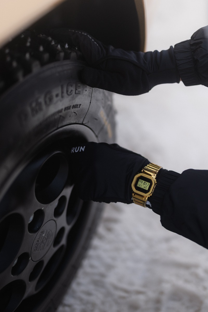 Zegarek G-SHOCK podczas FAT Ice Race