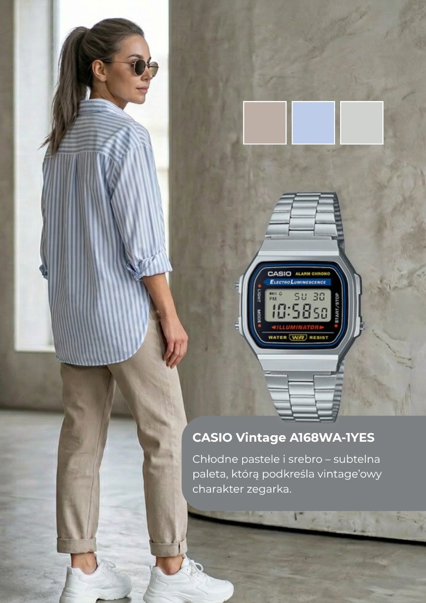 Odkryj CASIO Vintage A168WA-1YES CASIO Vintage A168WA-1YES