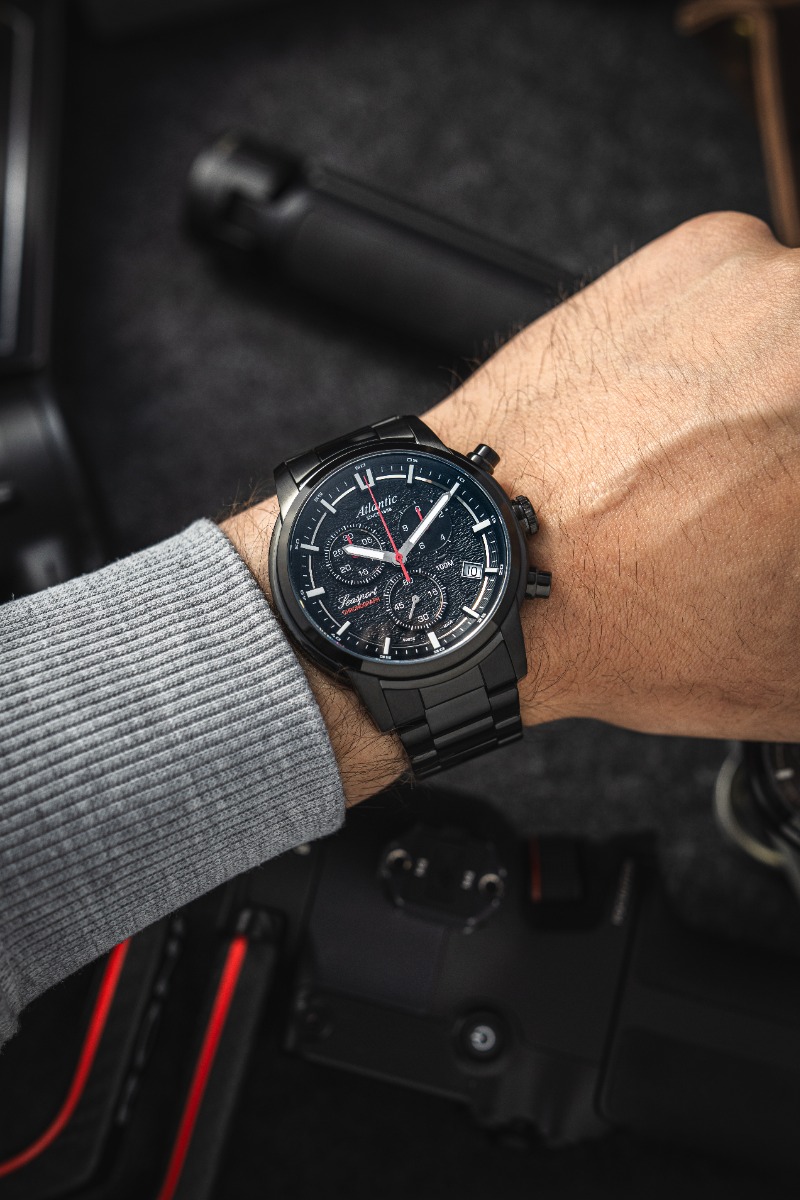 Zobacz ATLANTIC Seasport Chronograph 87466.46.61BK ATLANTIC Seasport Chronograph 87466.46.61BK
