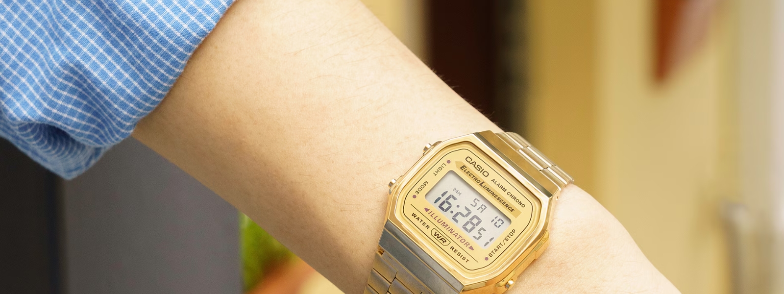 Sprawdź zegarek CASIO Vintage A168WG-9EF Zegarek CASIO Vintage A168WG-9EF