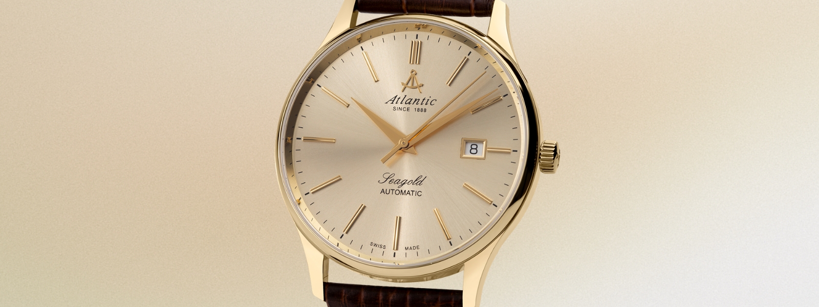 Zegarek złoty ATLANTIC Seagold 95744.65.31