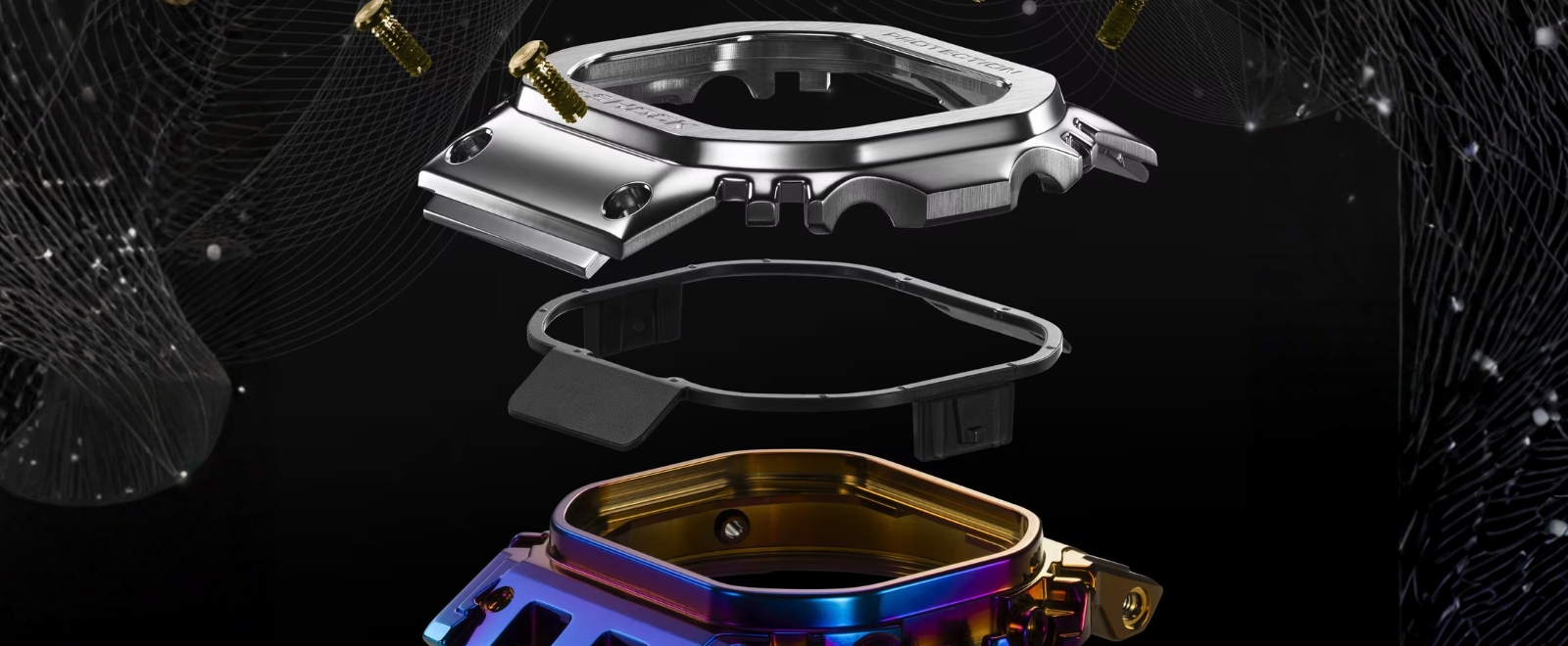 Odkryj G-SHOCK Full Metal 500 z tęczowymi detalami GMW-BZ5000RC-1 – premium G-SHOCK Full Metal inspirowany technologią AI