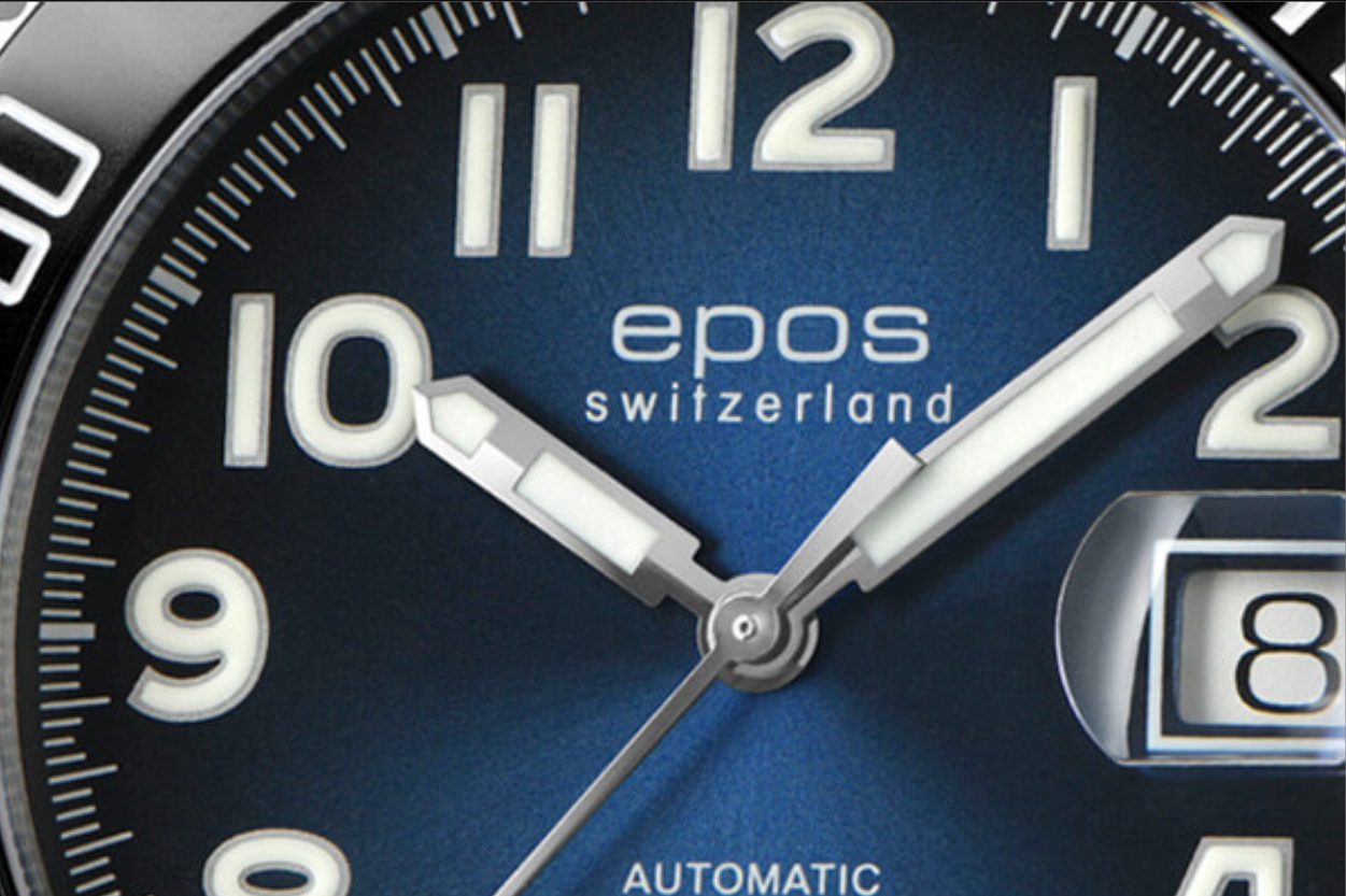 Zegarek męski z niebieską tarczą na pasku Epos Sportive Diver Titanum 3504.131.80.36.56