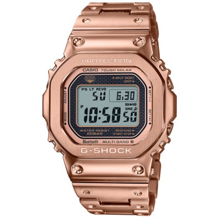 Złoty zegarek na stalowej bransolecie G-Shock G-Steel Premium GMW-B5000GD-4ER