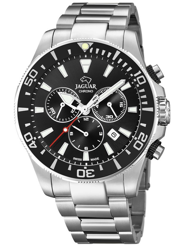 Zegarek męski z zieloną tarczą Jaguar J663/3