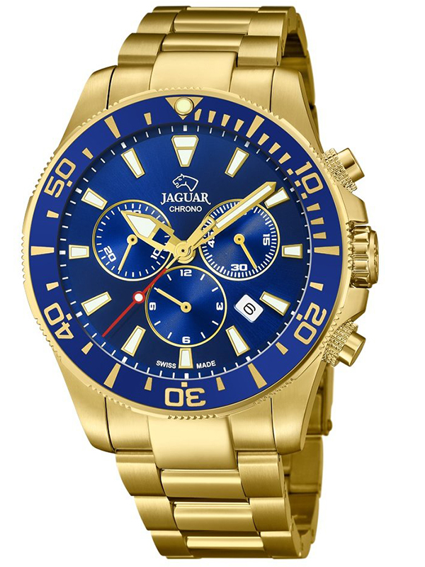 Zegarek męski z zieloną tarczą Jaguar J663/3