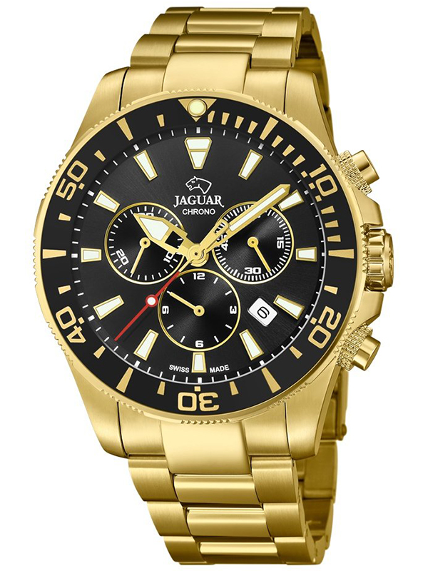 Zegarek męski z zieloną tarczą Jaguar J663/3