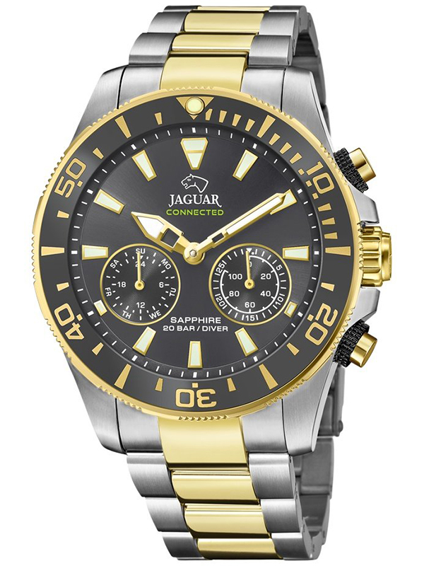 Zegarek męski z zieloną tarczą Jaguar J663/3