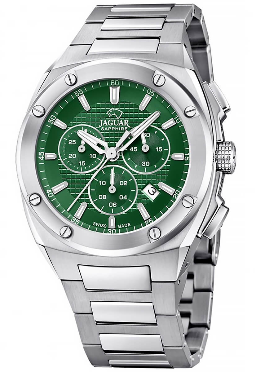 Zegarek męski z zieloną tarczą Jaguar J805/C