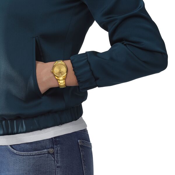 Złoty zegarek damski TISSOT PR 100 34MM T150.210.33.021.00