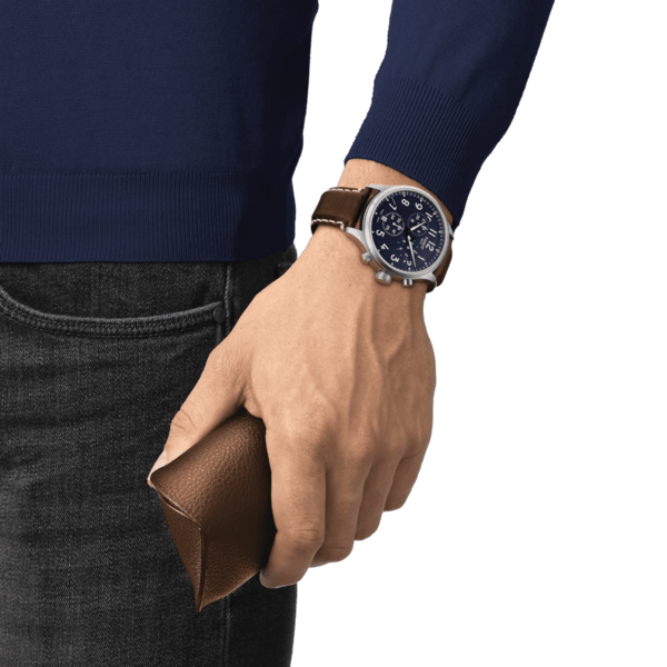 Zegarek męski z niebieską tarczą TISSOT T116.617.16.042.00