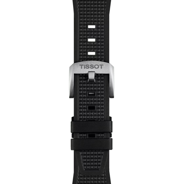 Zegarek TISSOT PRX POWERMATIC 80 T137.407.17.041.00 z niebieską tarczą, srebrną kopertą oraz czarnym paskiem