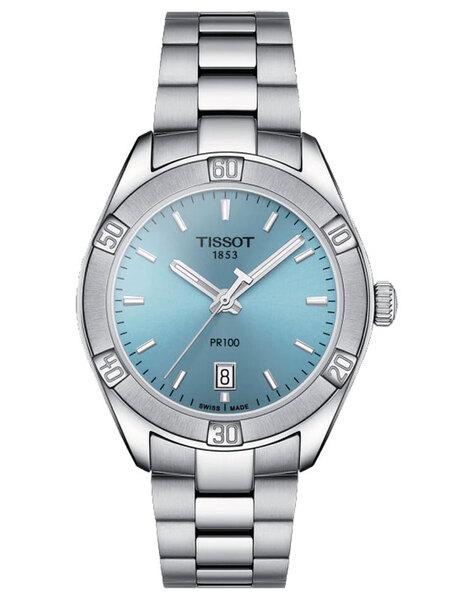 Zegarek damski z niebieską tarczą TISSOT T101.910.11.351.00