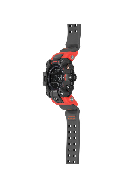 Zegarek męski G-Shock Mudman GW-9500-1A4ER  wykonany z biomasy oraz z mechanizmem solarnym w czarnym kolorze z czerwonymi akcentami - timetrend.pl