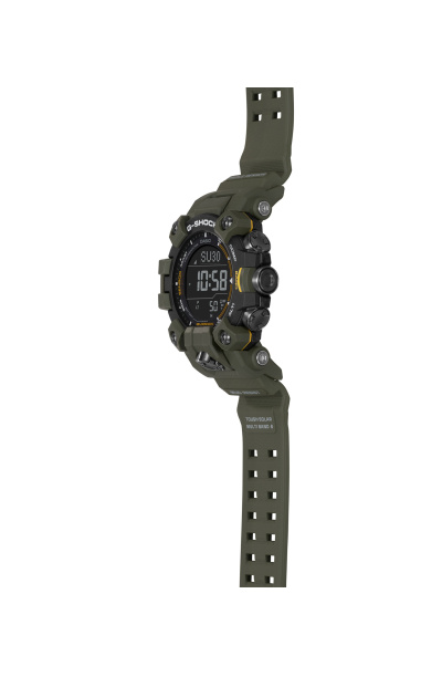 Zegarek męski G-Shock Mudman GW-9500-3ER  wykonany z biomasy oraz z mechanizmem solarnym w kolorze zielonym khaki - timetrend.pl