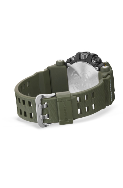 Zegarek męski G-Shock Mudman GW-9500-3ER  wykonany z biomasy oraz z mechanizmem solarnym w kolorze zielonym khaki - timetrend.pl