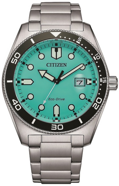Sportowy męski zegarek z niebieską tarczą Citizen Eco-Drive AW1760-81W